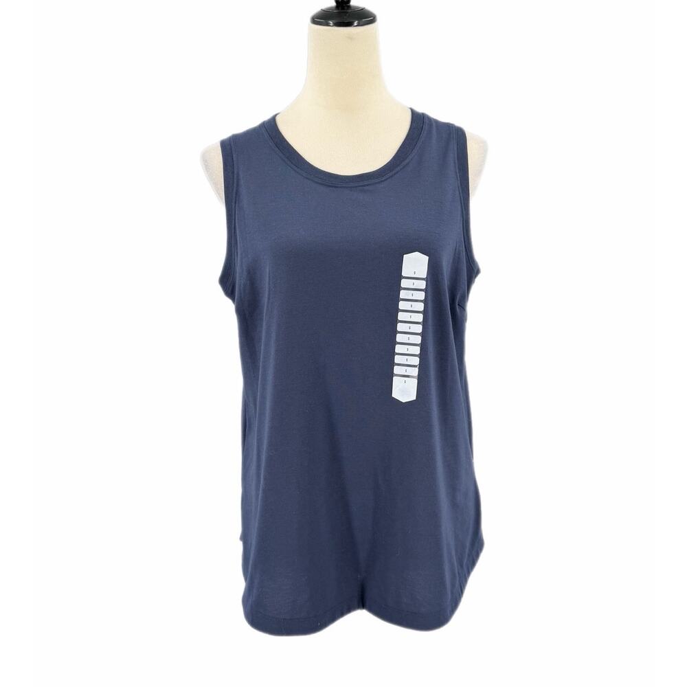 Duluth Trading Co. NEW Navy Quick Dry Basic Simple Layering Casual Tank Top